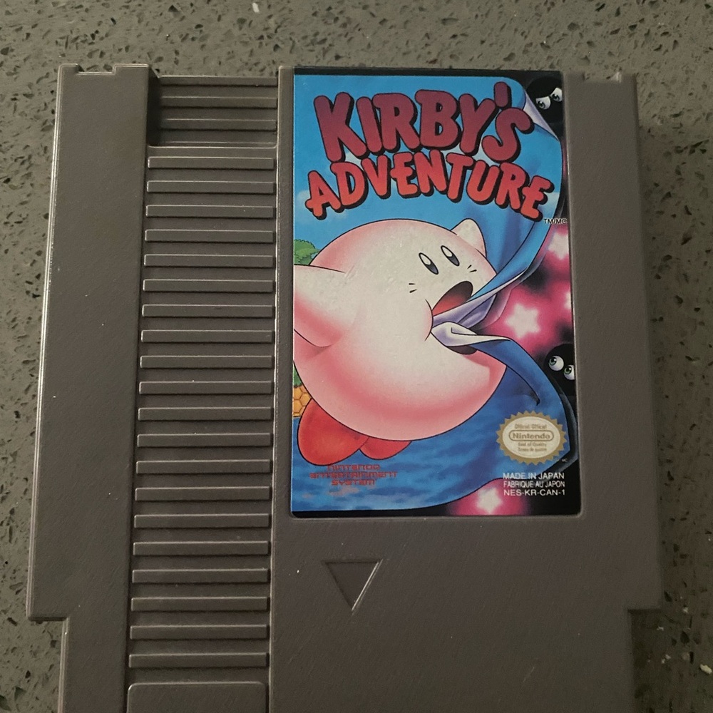 Nintendo Kirby's Adventure NES Cartridge - Gray